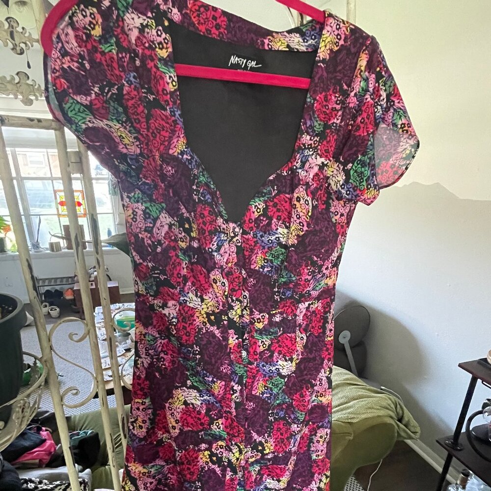 Floral Tea-length dress